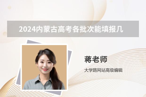 2024內蒙古高考各批次能填報幾個志愿